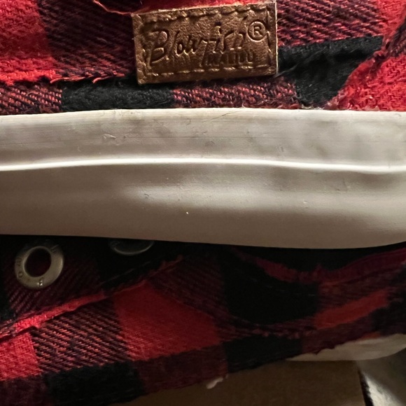 Buffalo Plaid Holiday Valentine Shoes 8 Blowfish - Picture 4 of 6